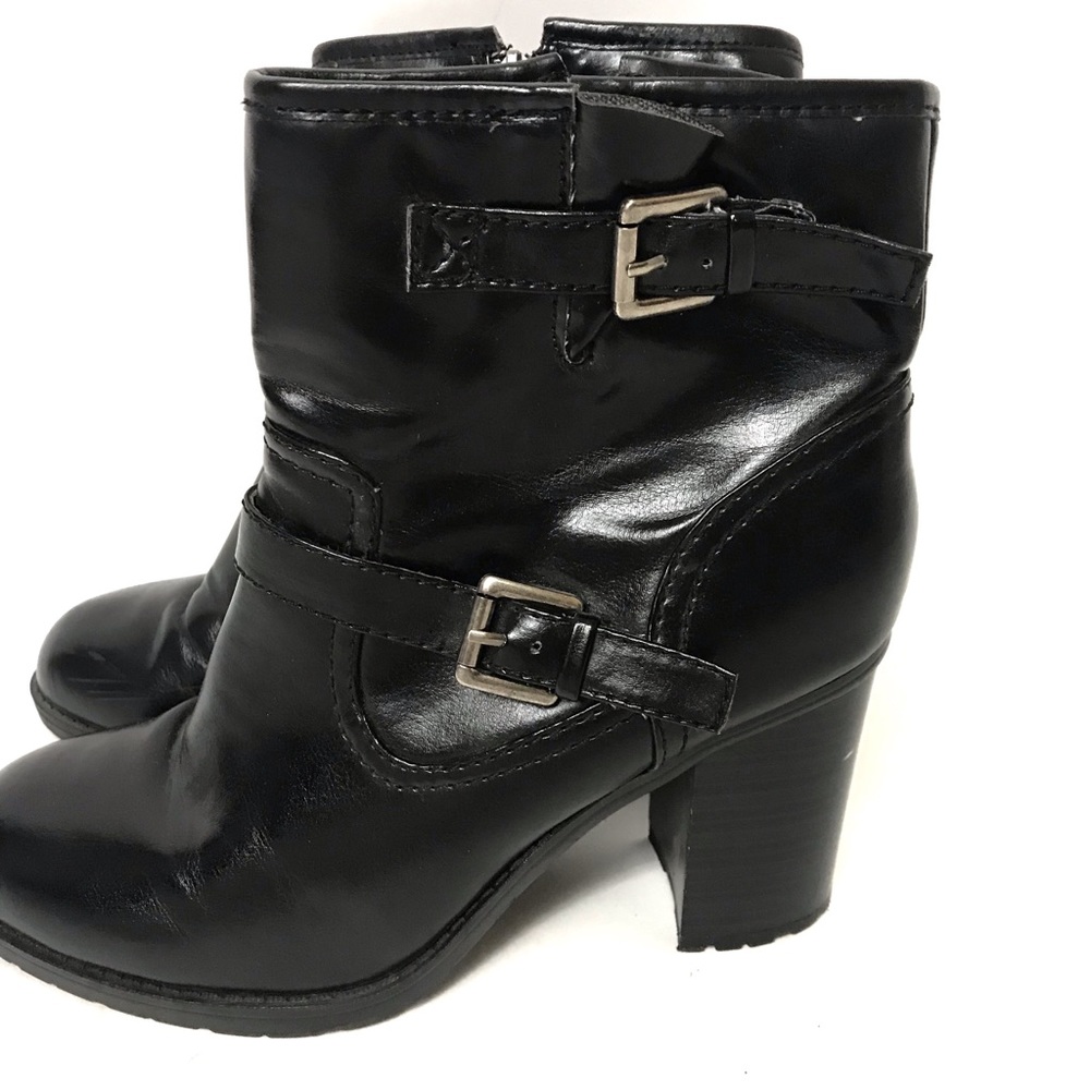 Chaps Dena Booties High Heel Moto Boots Size 10